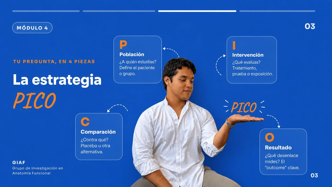 La estrategia PICO para formular preguntas de investigación