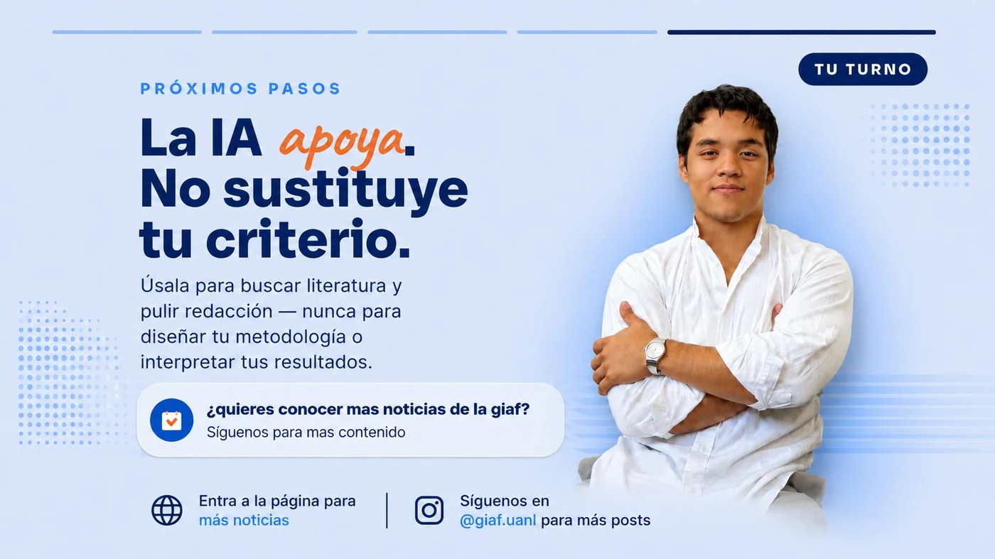 La IA apoya, no sustituye el criterio del investigador